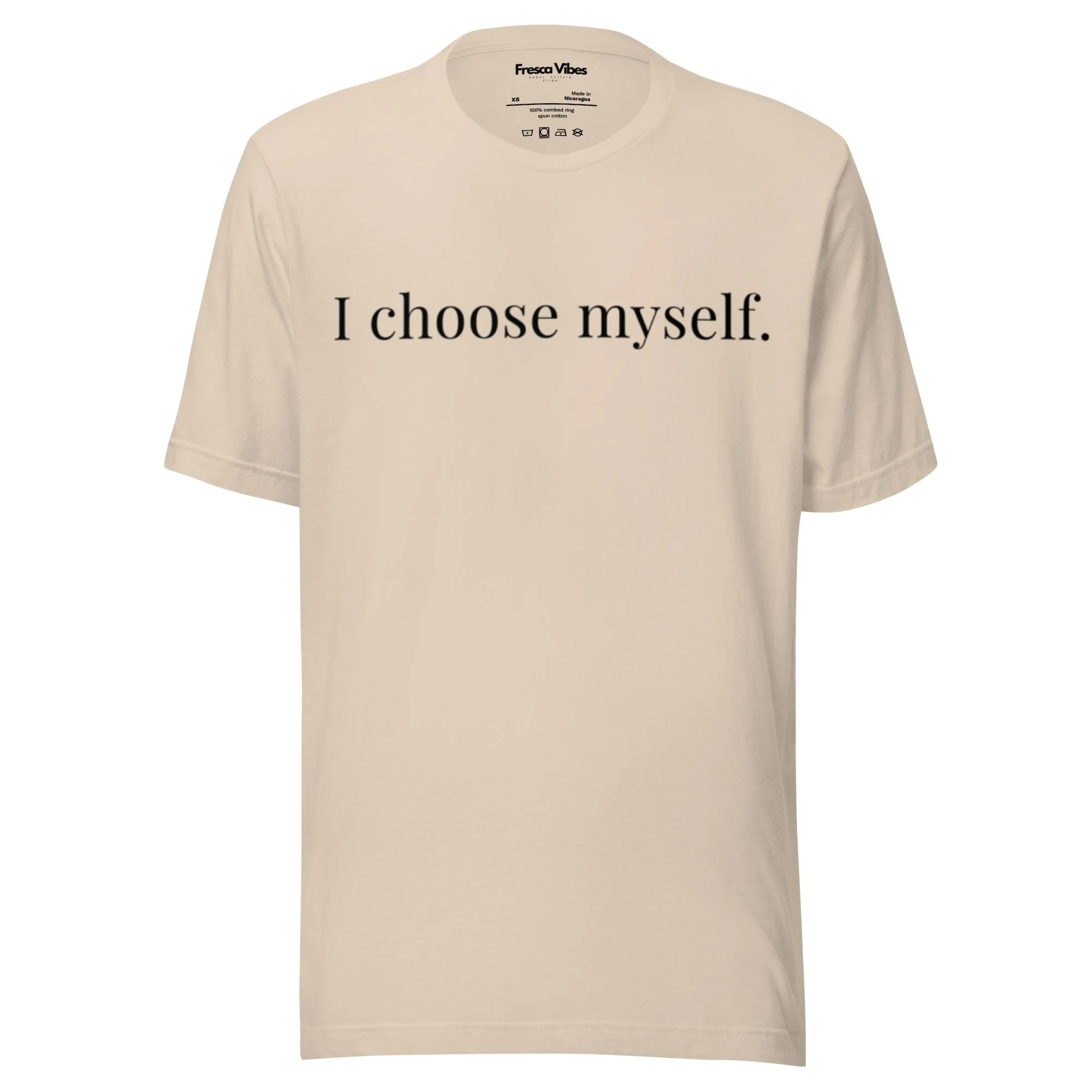 I choose myself. Tee (Soft Cream)
