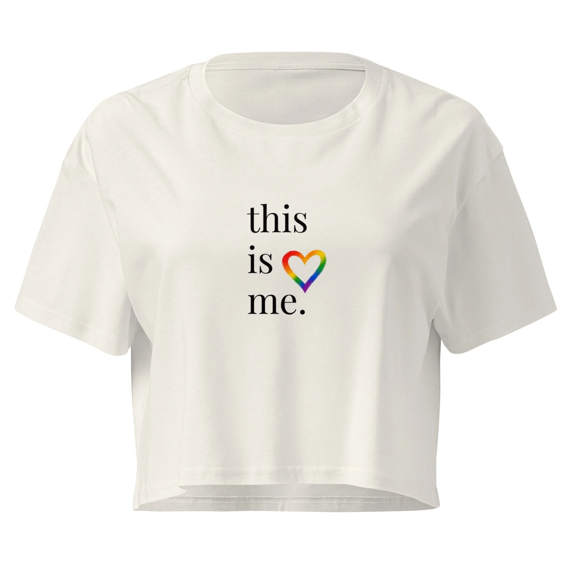 this is me. Crop Tee