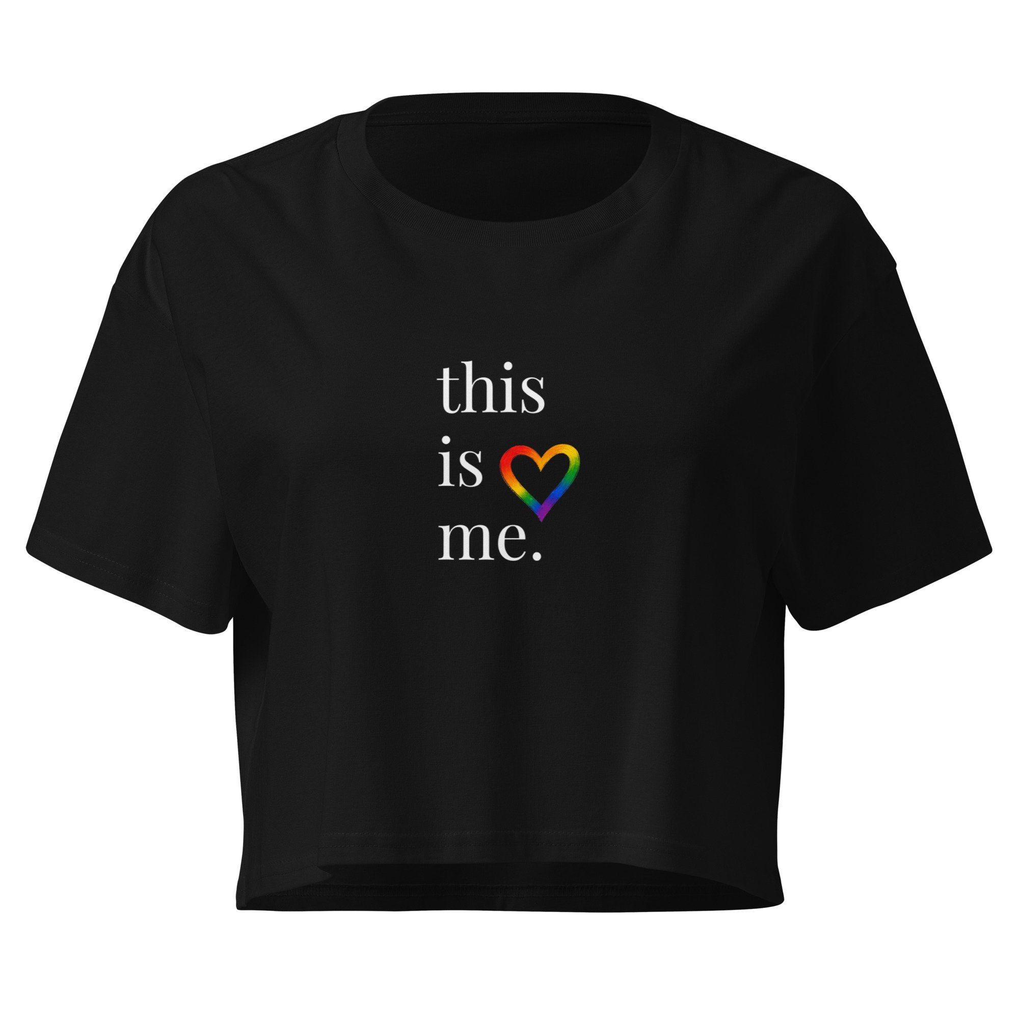 this is me. Crop Tee