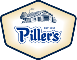 Piller's logo featuring a house with a tree, established in 1957.