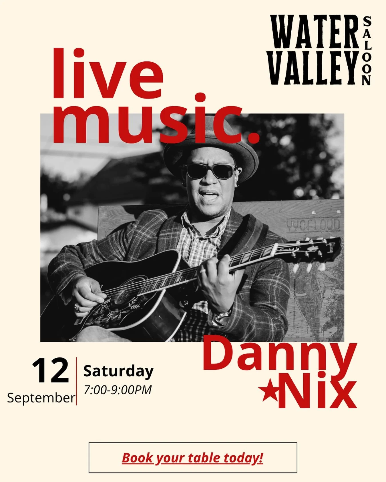 🎶 LIVE MUSIC SATURDAY NIGHT 🎶

We&rsquo;re excited to welcome Danny Nix back to the Saloon this Saturday! 🔥

Danny brings high-energy, fiery sets packed with your favourite hits, plenty of deep cuts, and music spanning decades and genres. If you c