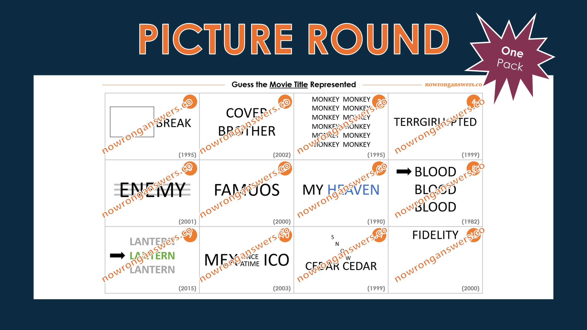 Movie Title Dingbats III