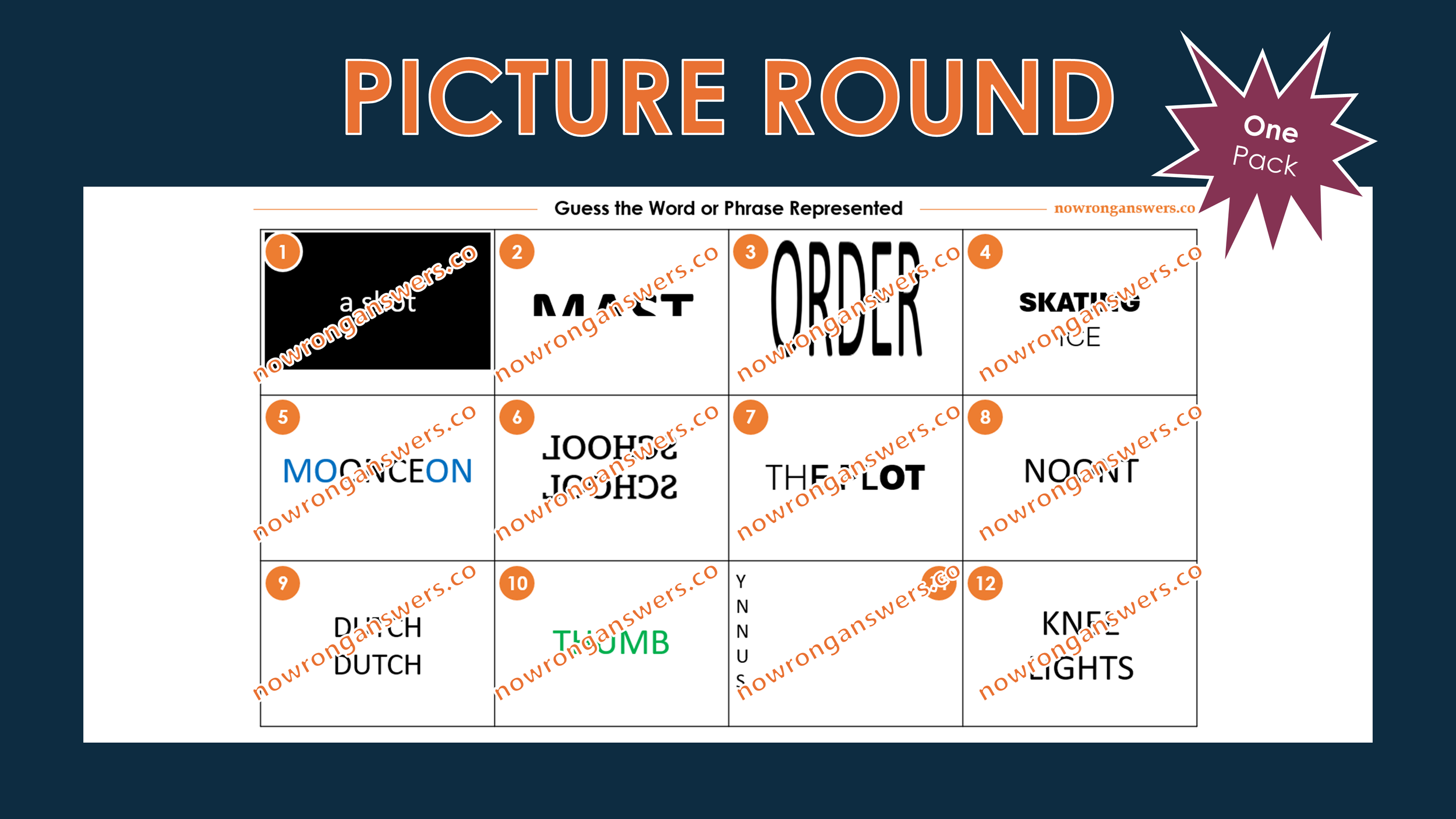 Everyday Phrases Dingbats VI