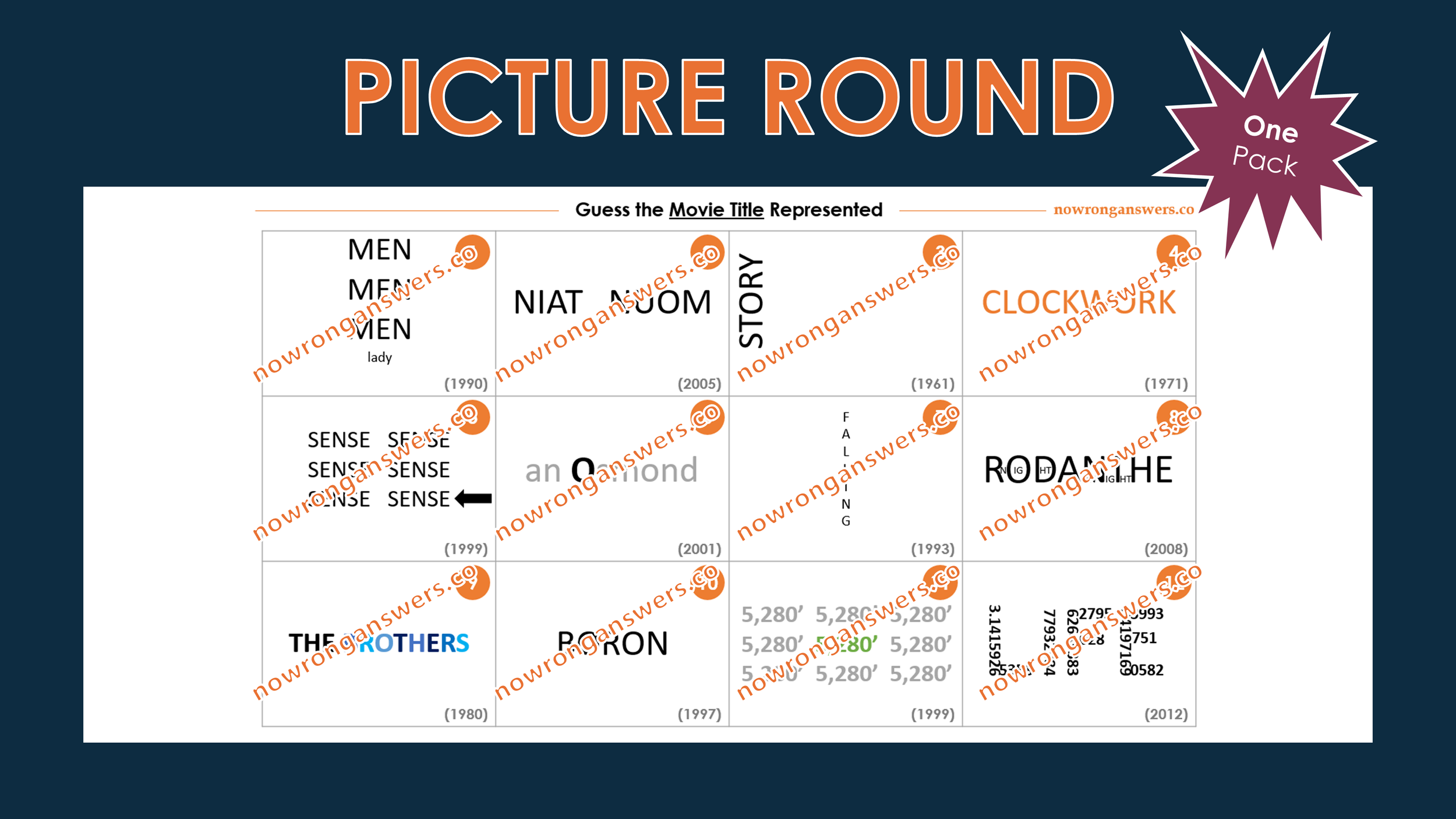Movie Title Dingbats I