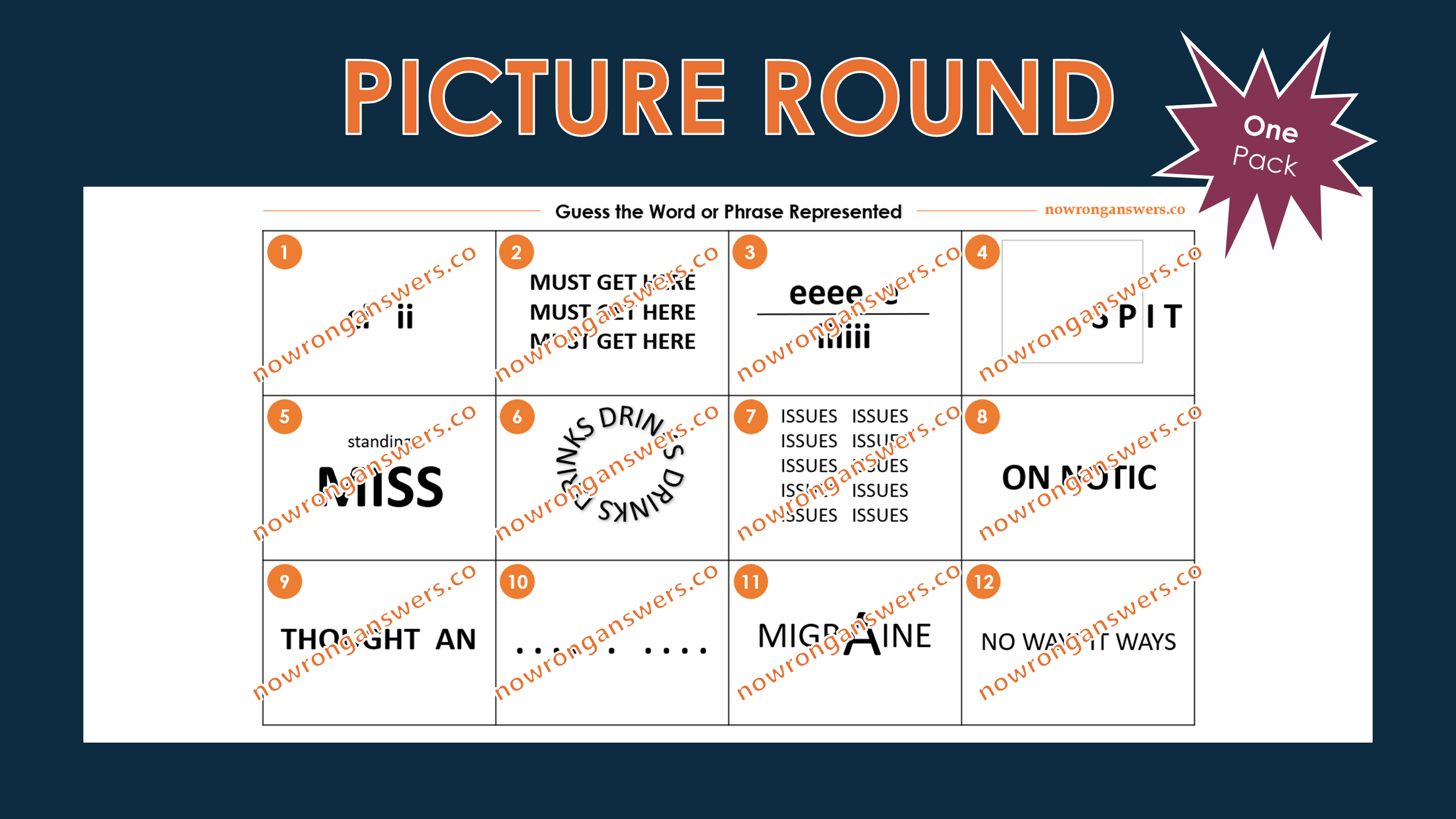 Everyday Phrases Dingbats IV