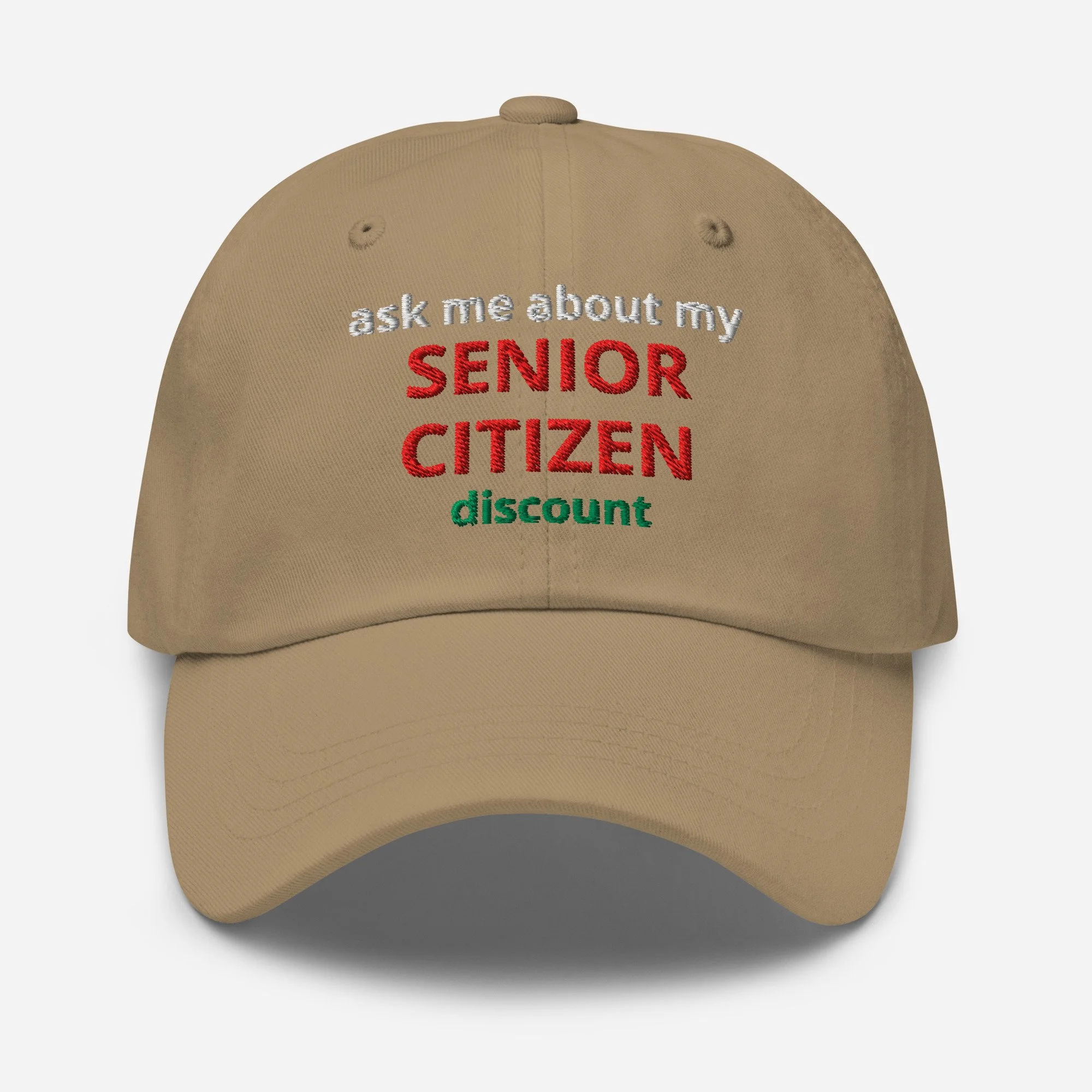 Senior Citizen - Embroidered Dad Cap