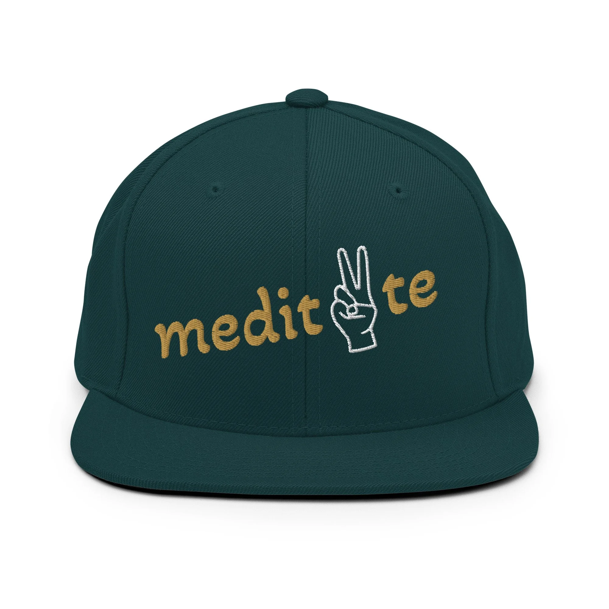 Meditate - Embroidered Snapback