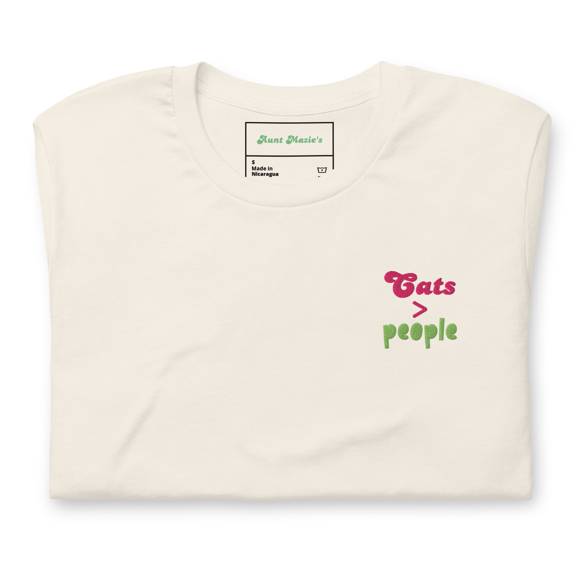 Cats > People Tee - Embroidered Tee
