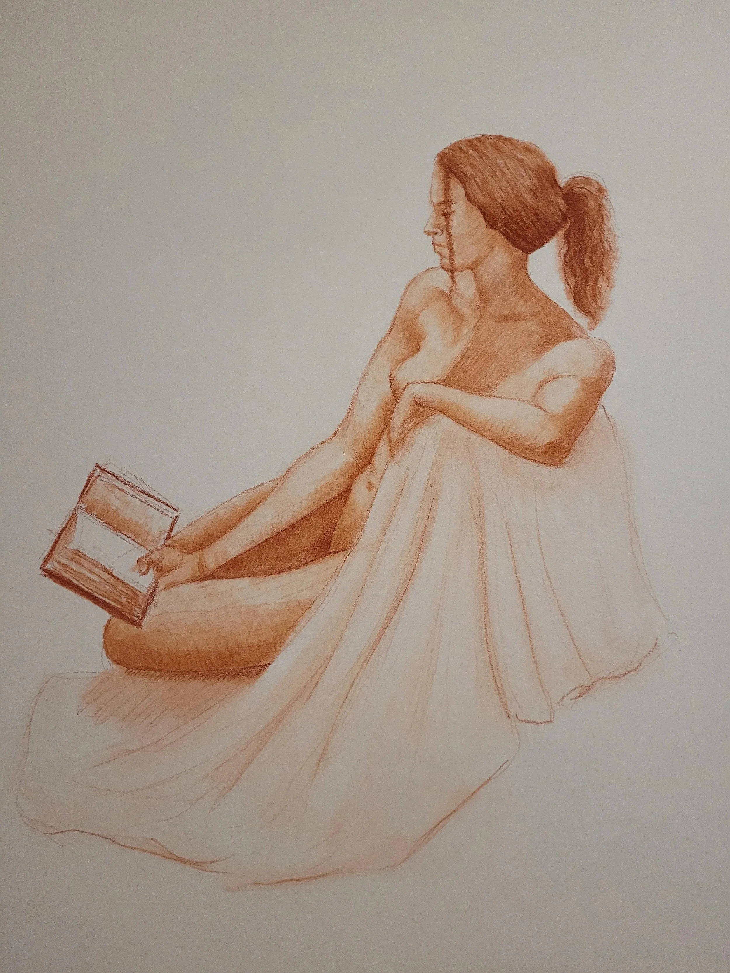Life Drawing Year I: Model Study in Conte Crayon