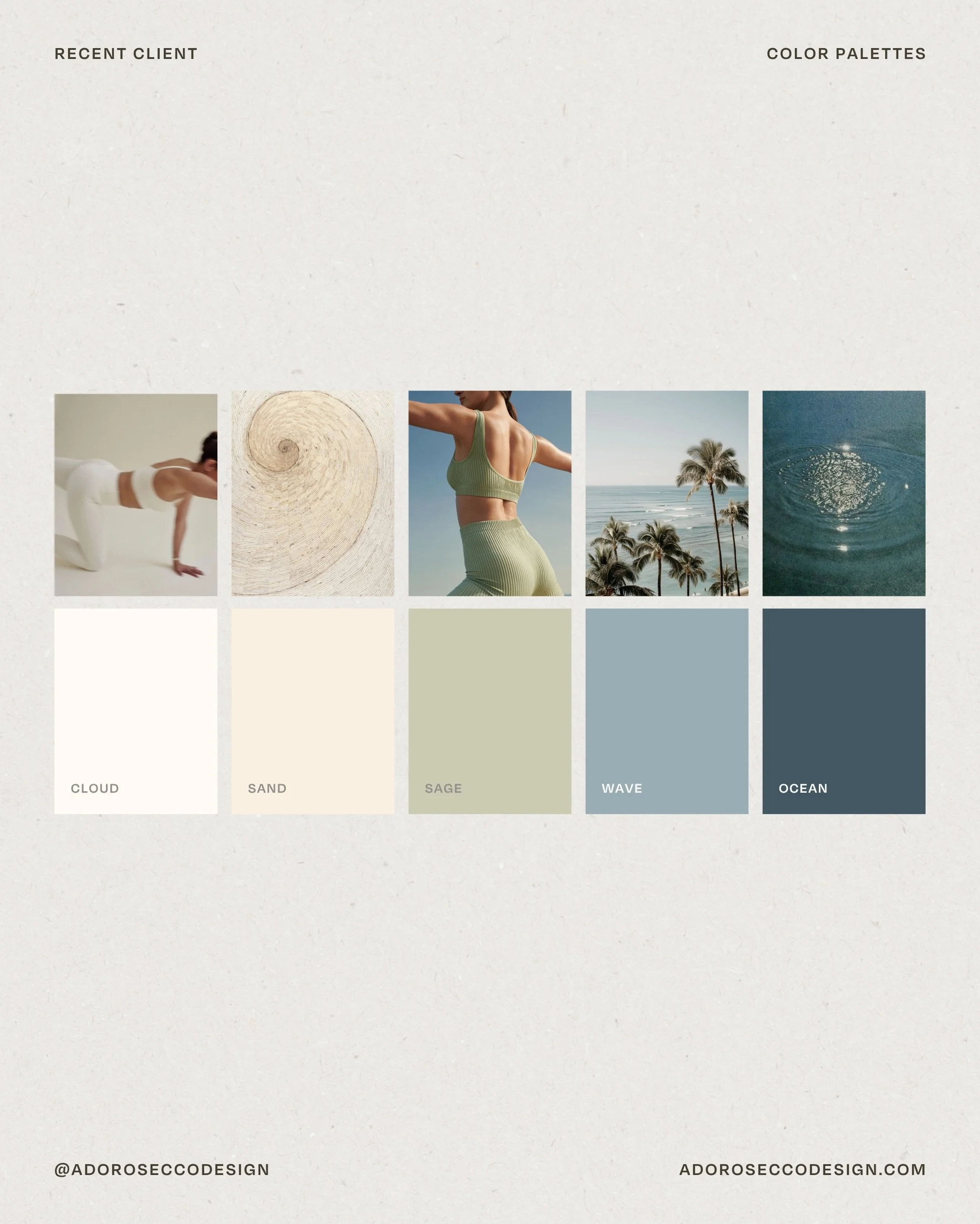 A few palettes from the studio lately ✨

Color has the power to completely shape how a brand feels.

Soft and airy. Grounded and luxurious. Bold and expressive. The right palette creates emotion before someone even reads a single word.

What colors f