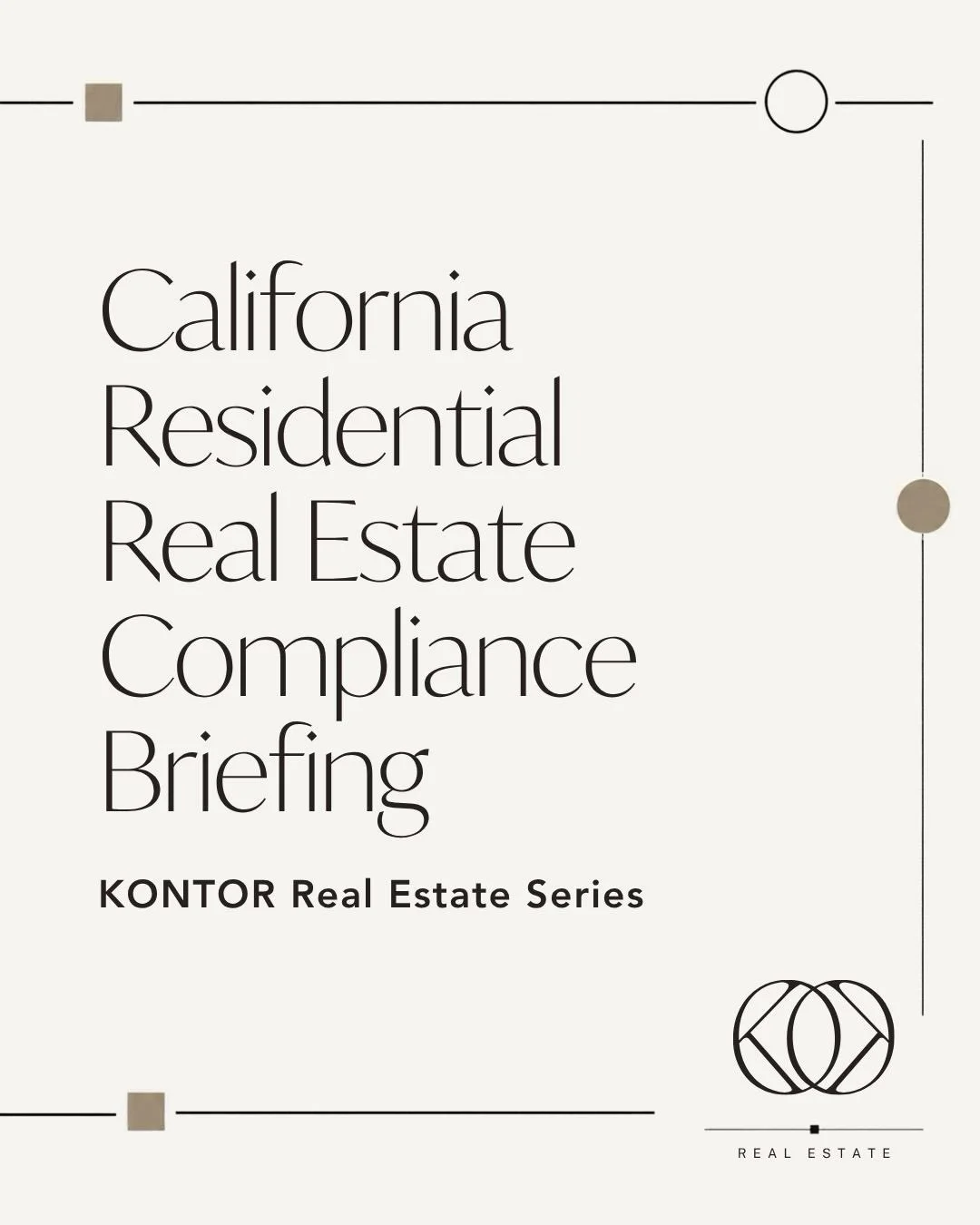 California Association of Realtors and Department of Real Estate Weekly Briefing ✨

California real estate is always evolving &mdash; and sometimes the changes that matter most are the ones hiding in the details.

A few updates currently on our radar