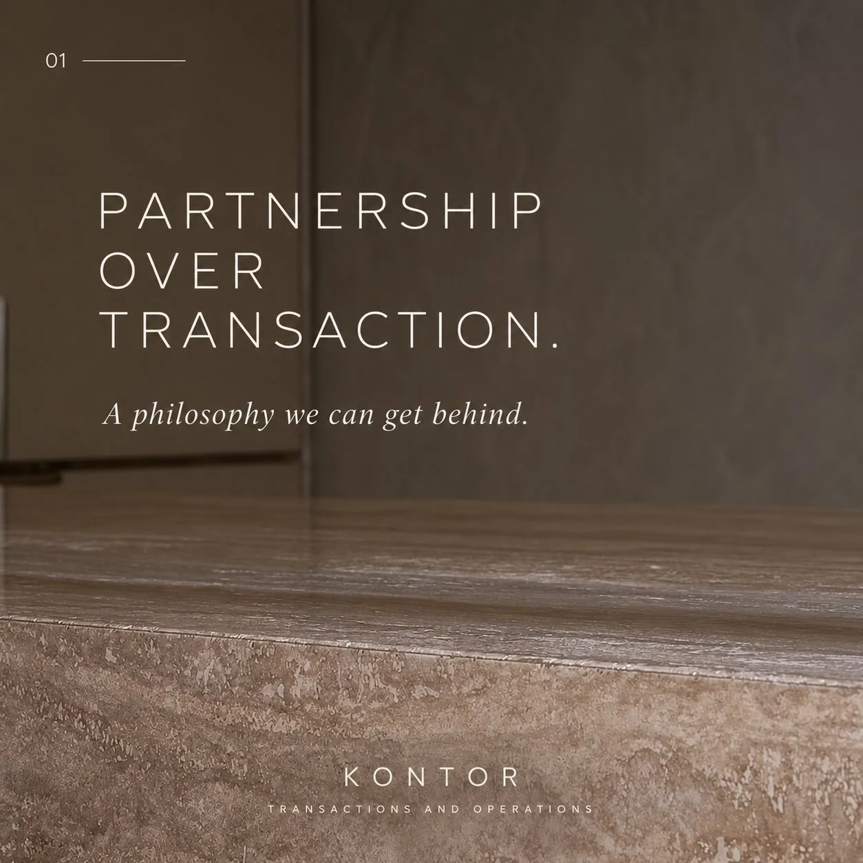 Partnership over transaction.

Something Chris Davis of New Balance recently spoke about with Forbes&mdash;and a philosophy that feels particularly relevant to us. 

The best working relationships aren&rsquo;t built around a single transaction. They&