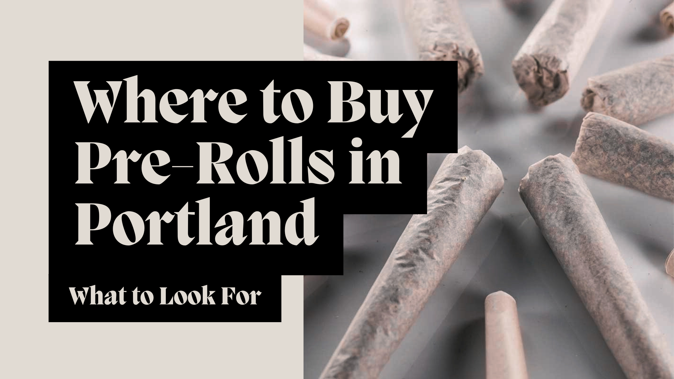 Where to Buy Pre-Rolls in Portland: What to Look For