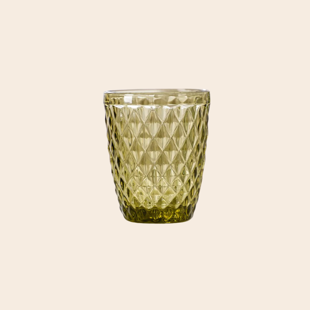 Irys Green Drinking Glass