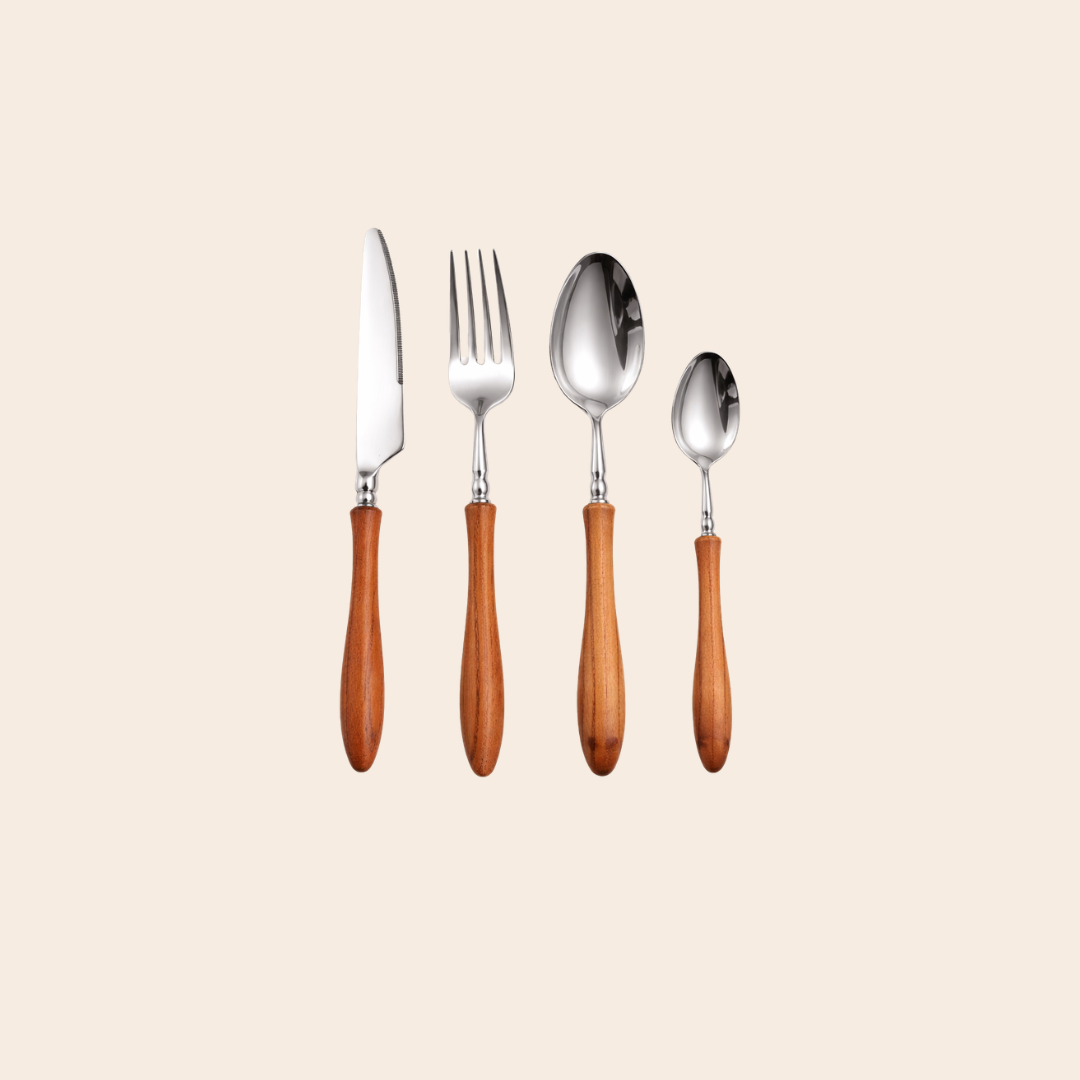 Bamboo Wood Flatware