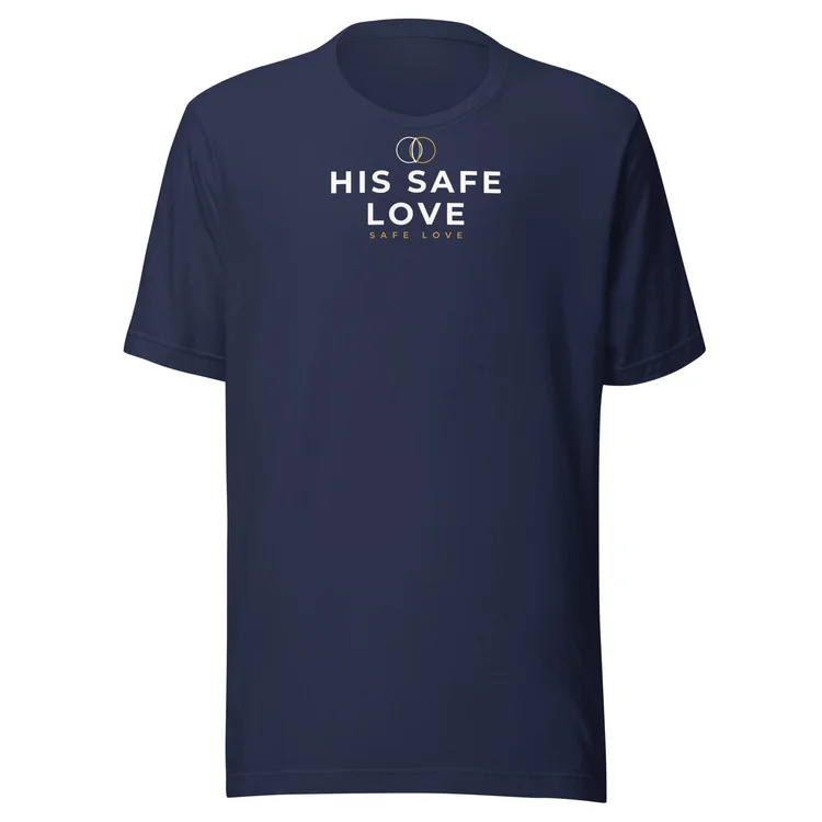 His Safe Love tee in navy