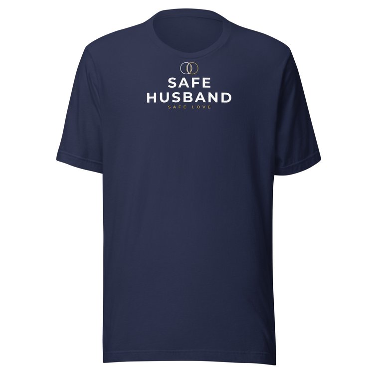 Safe Husband tee in navy
