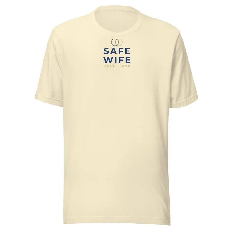 Safe Wife tee in natural