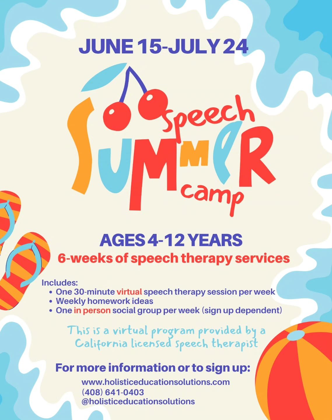 🎉Speech Summer Camp is back for year TWO!🎉

If your child receives speech services at school and you want to maintain their skills or continue growth this summer, check out our website (link in bio)! 

This is a virtual, 6-week program for Californ