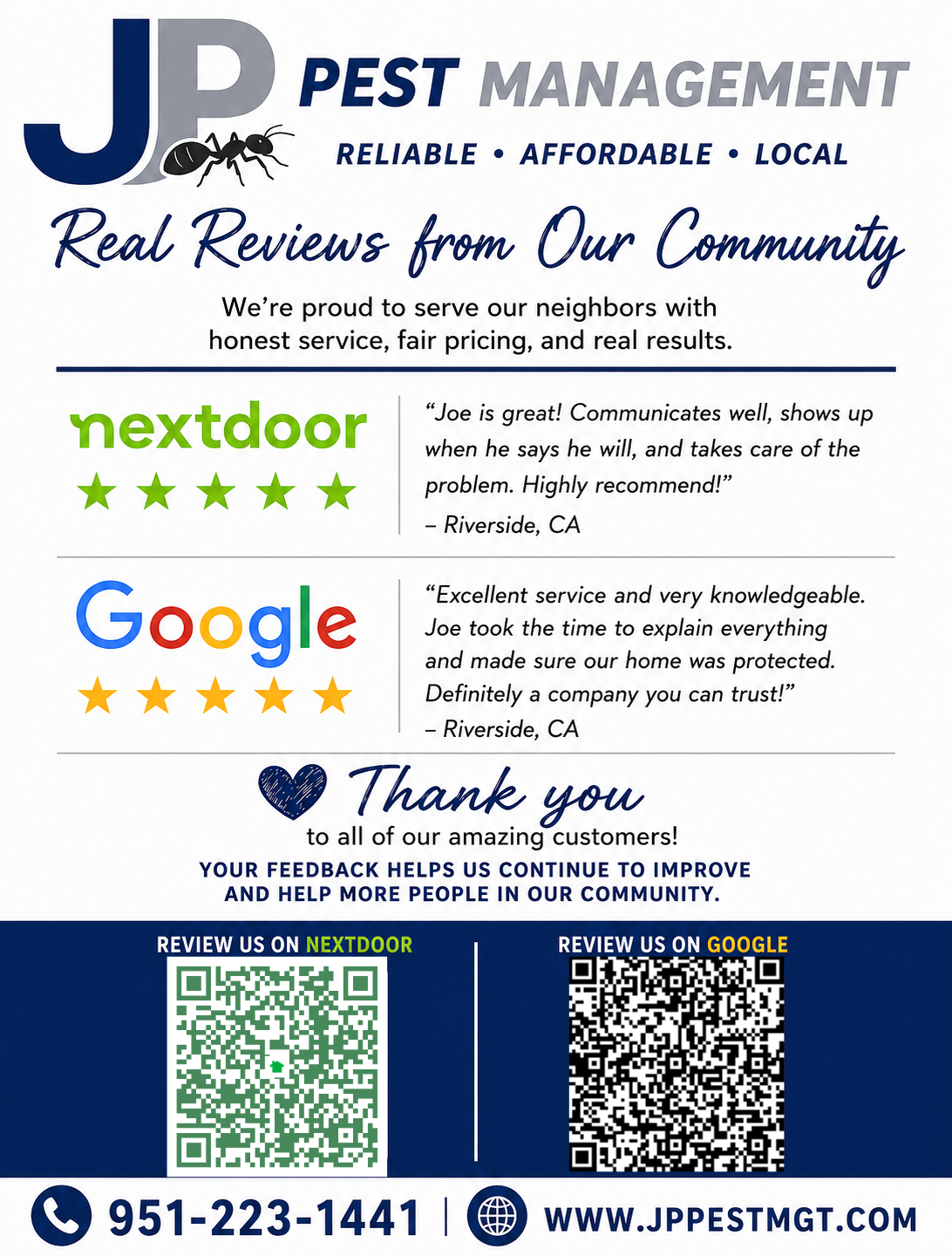 Riverside and Fontana Pest Control Near Me