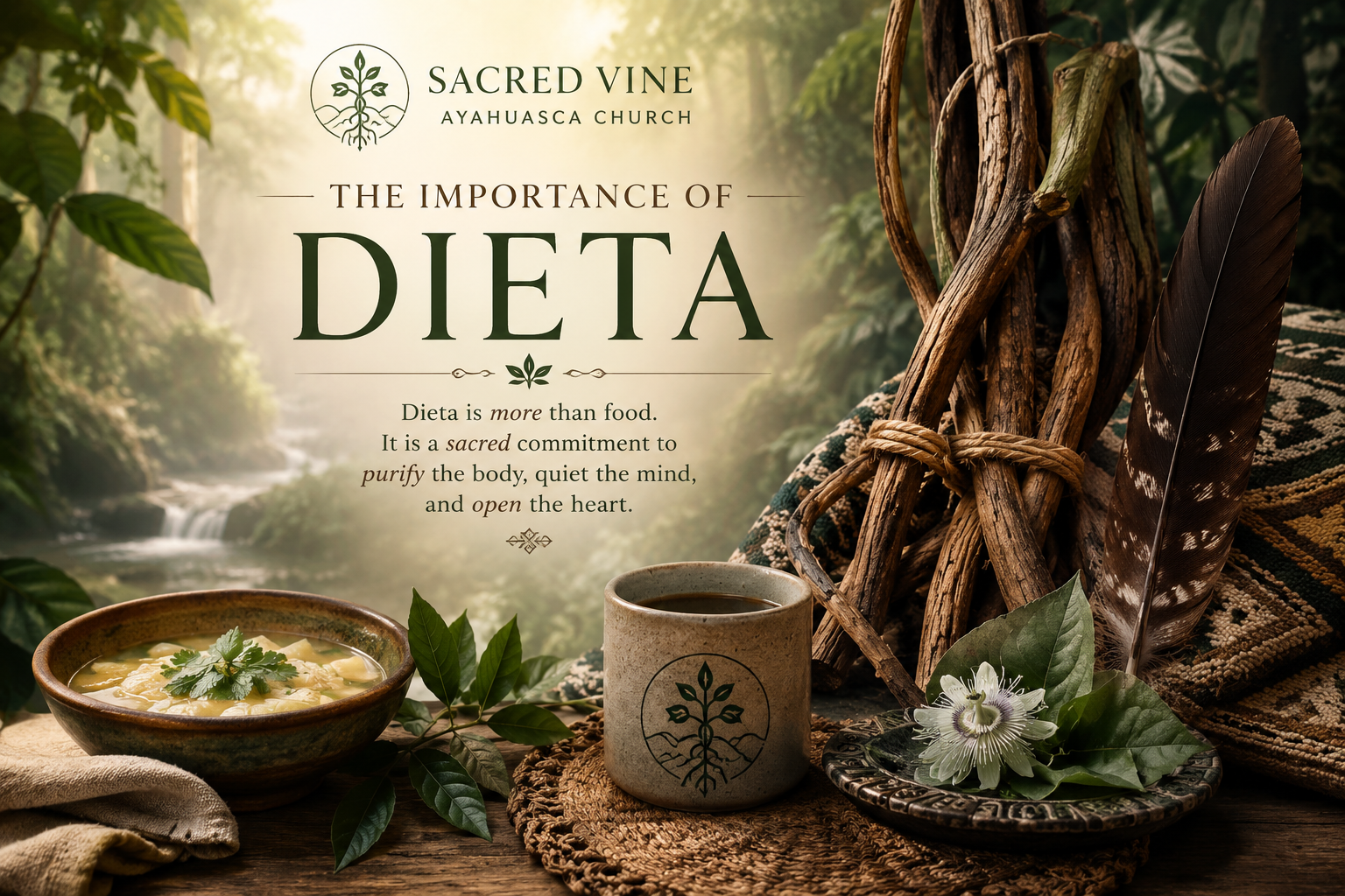 The Importance of La Dieta for Ayahuasca Retreats at Sacred Vine Church: Preparing Body, Mind, and Spirit