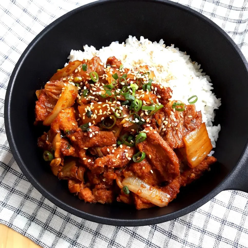 Spicy Pork Bulgogi Rice Bowl
