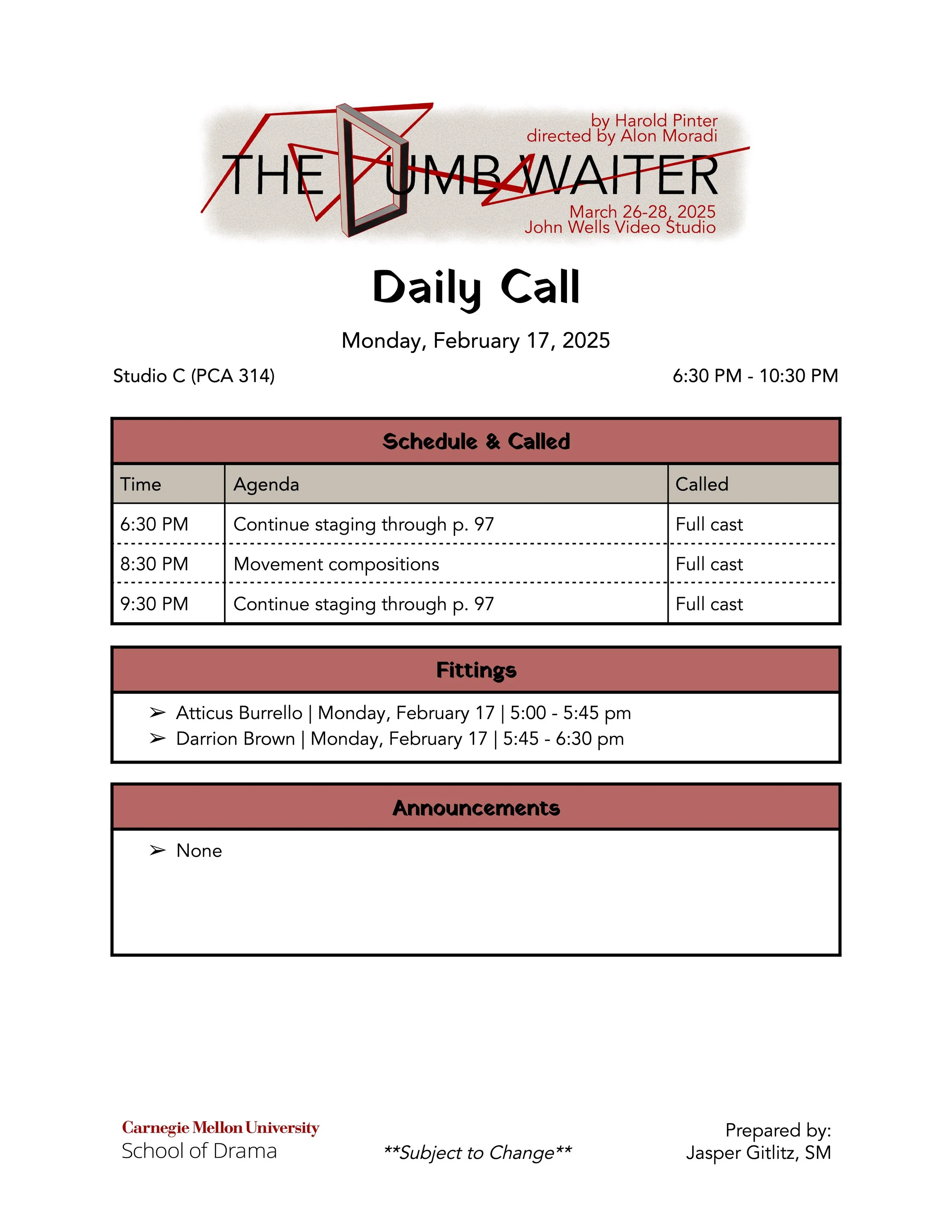 The Dumb Waiter Daily Call.jpg