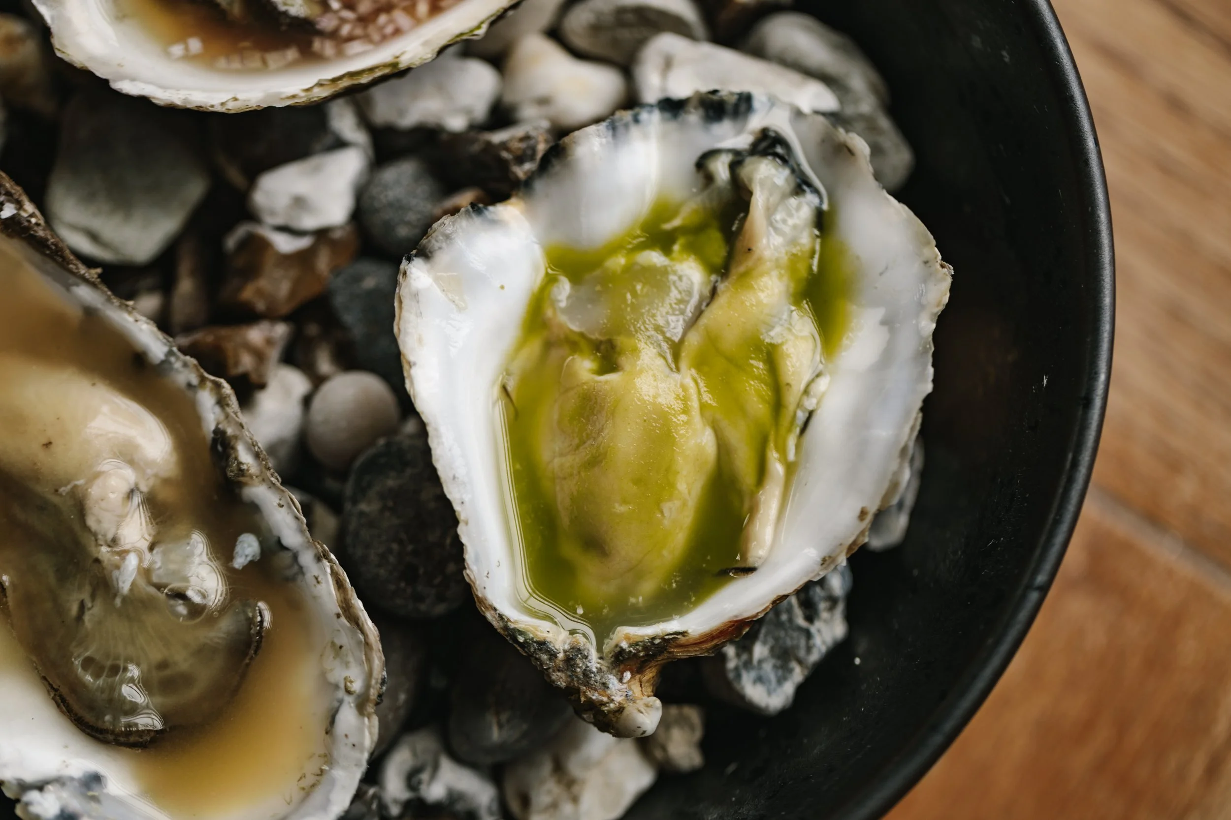 a bowl of Scottish oysters