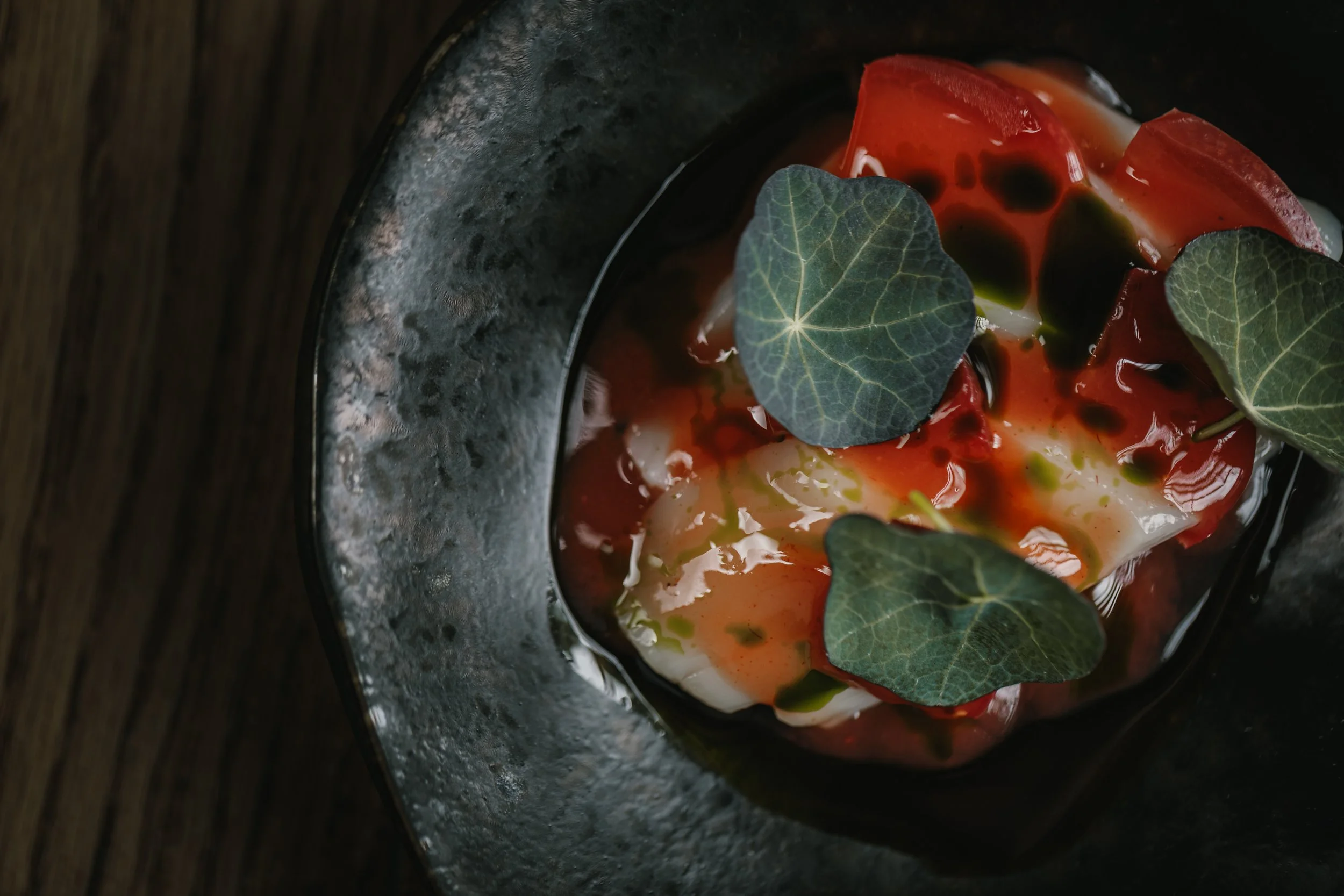 Ceviche served in Dulse Edinburgh