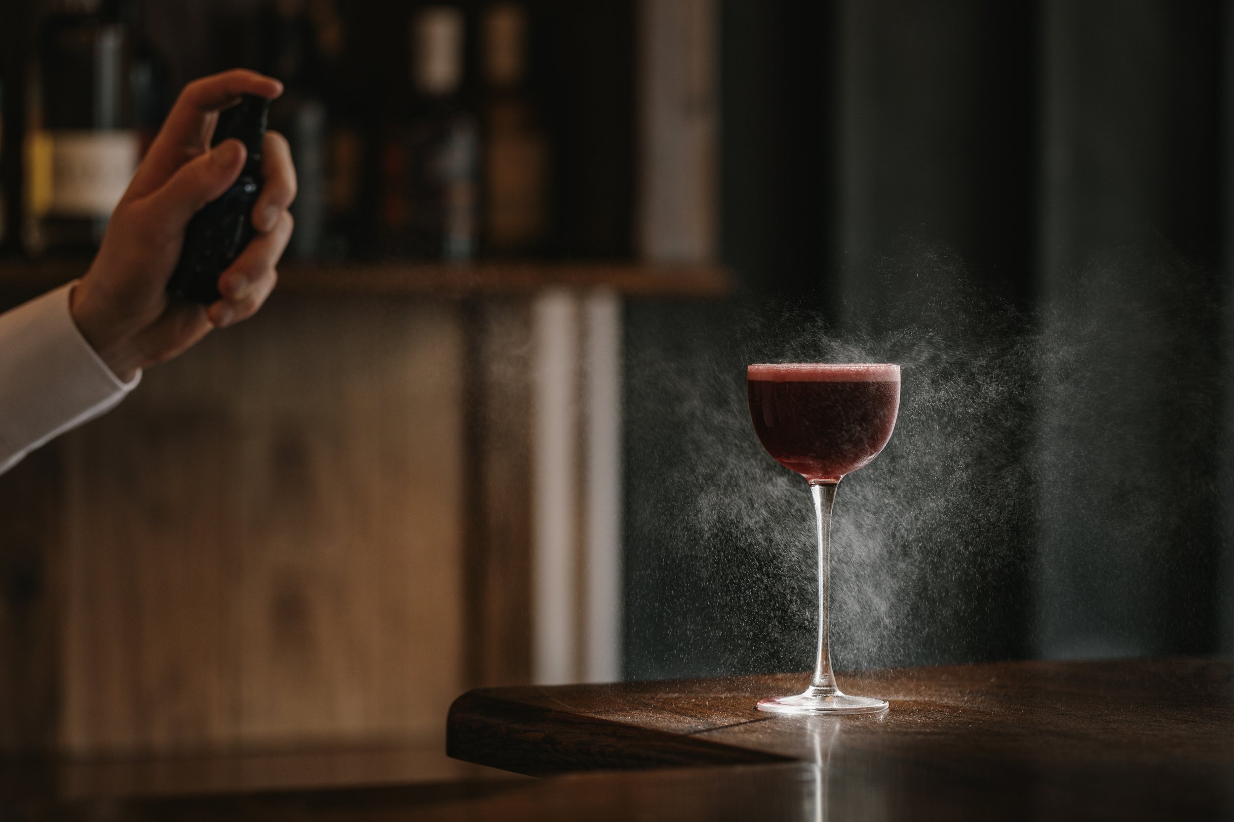 cocktail being made in Dulse Edinburgh