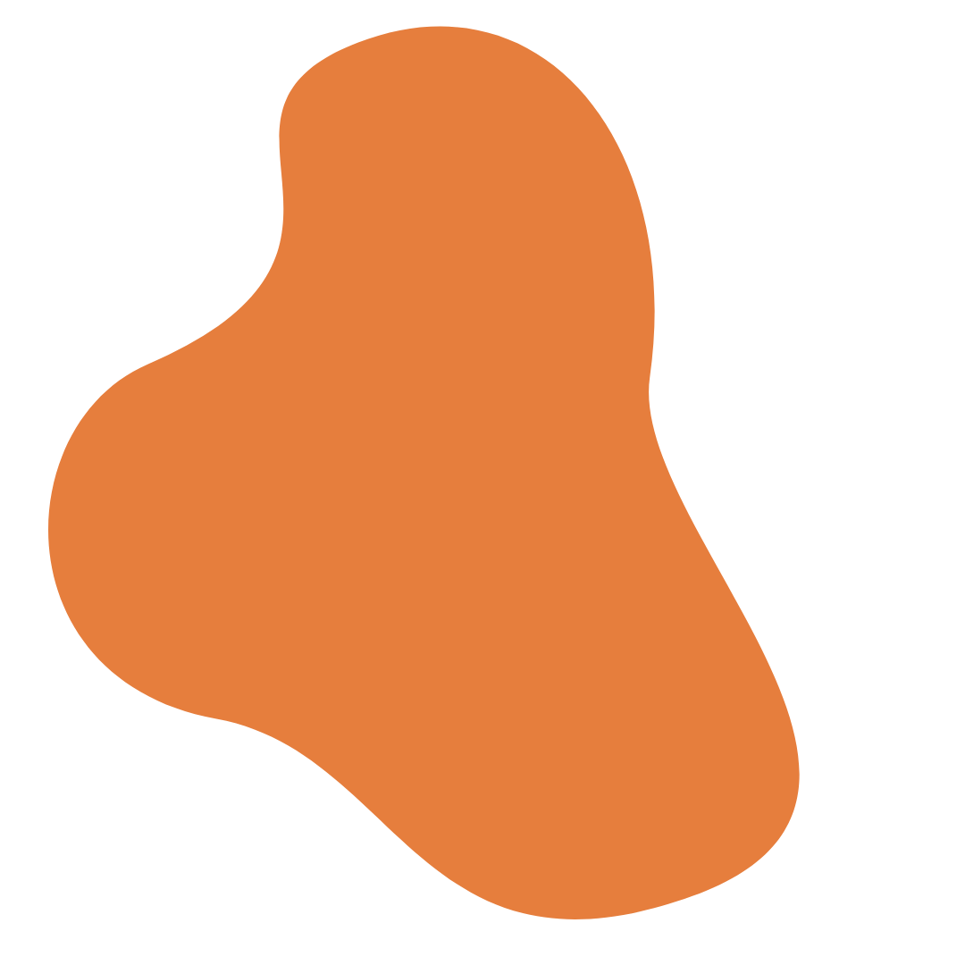 Abstract orange shape on a black background.
