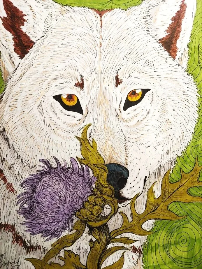 Iver and thistle