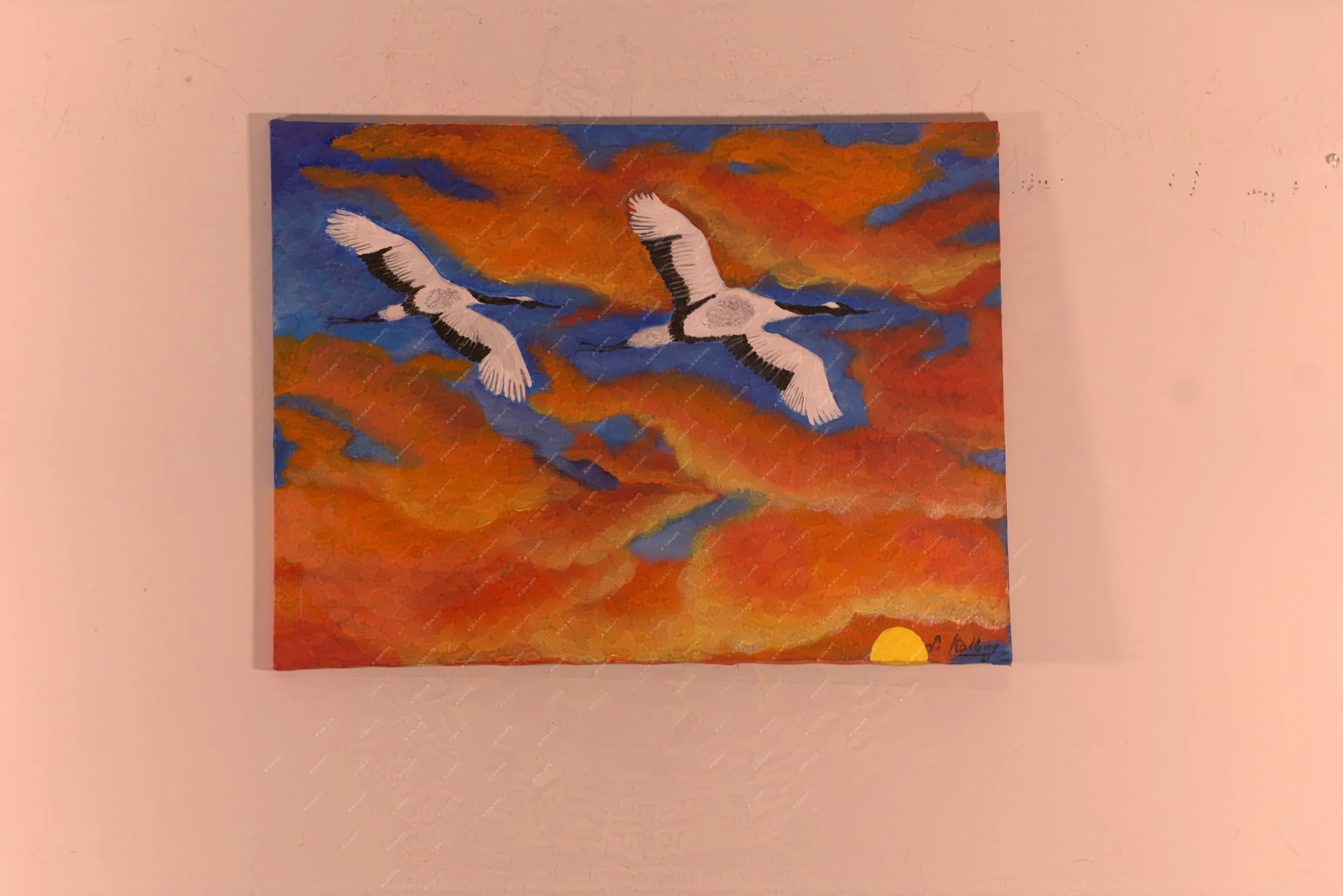 Homeward bound at Dusk - Original Acrylic Painting 24" x 18"