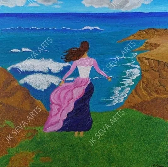 Voices of the Cornwall Shores : Period Piece Painting (Original)