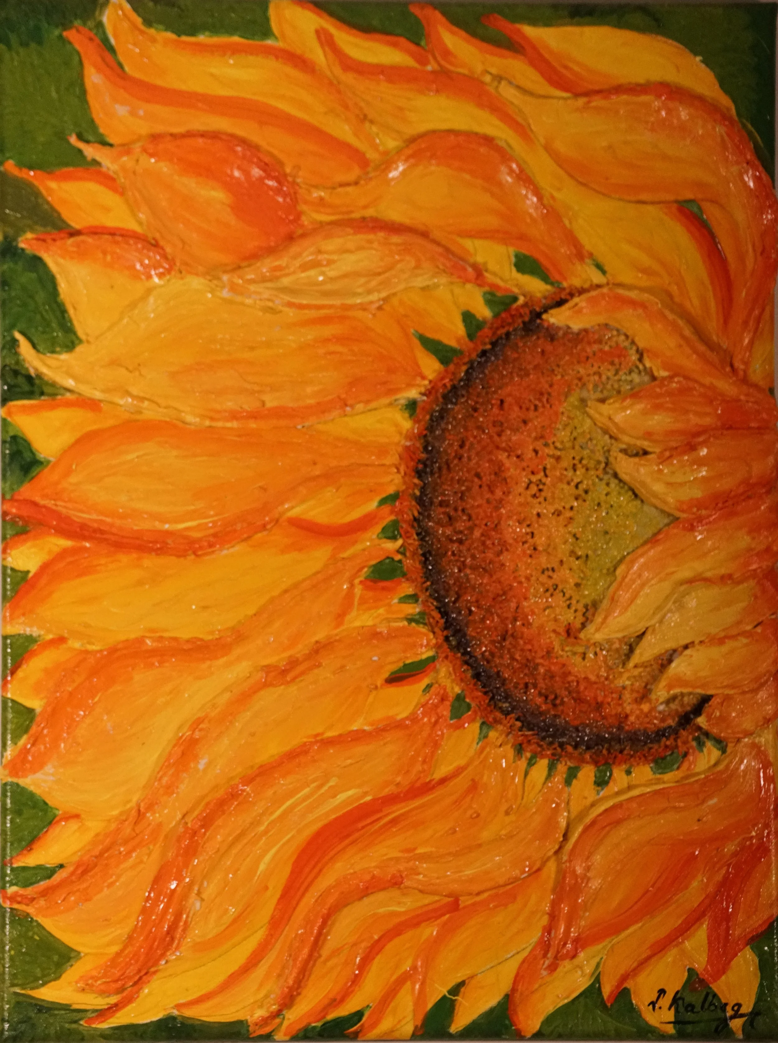 Sunlit Radiance Sculpt-Painting (Original)