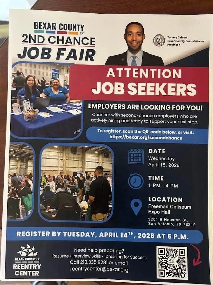 Bexar County 2nd Chance Job Fair (April 14)