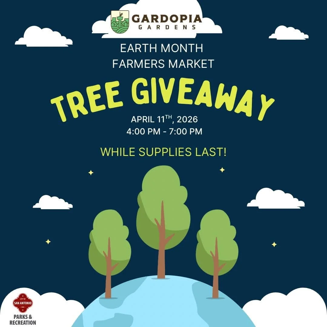 April 15 Tree Giveaway at Gardopia Farmers Market