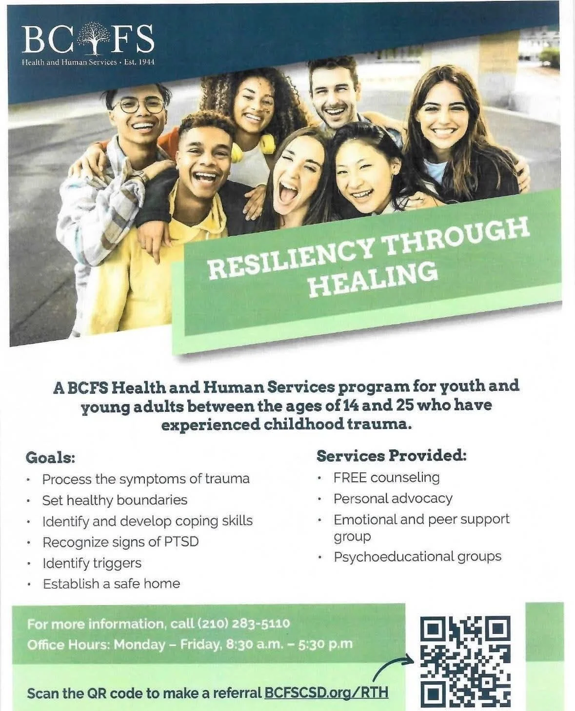Resilience Through Healing Workshop Series | BCFS Health &amp; Human Services