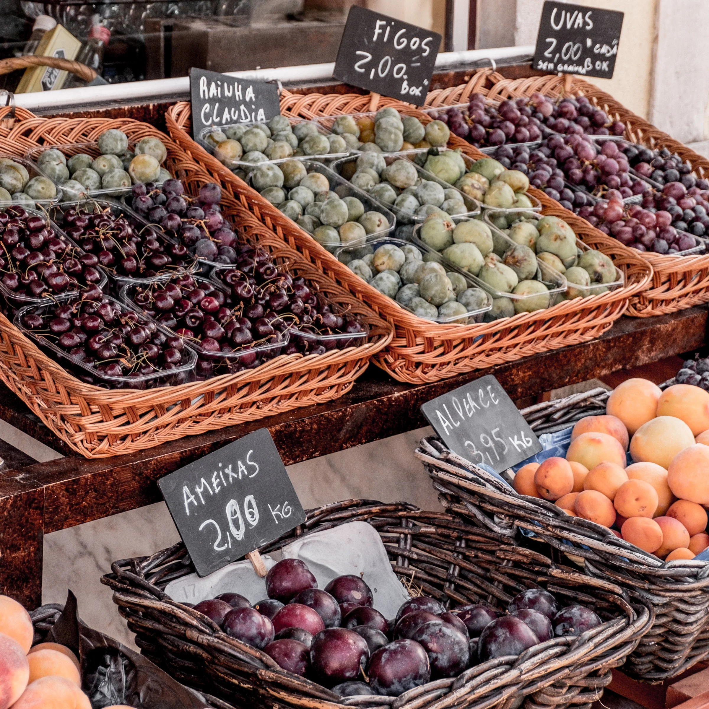 Fresh produce at local market during Solenne small-group women's retreat