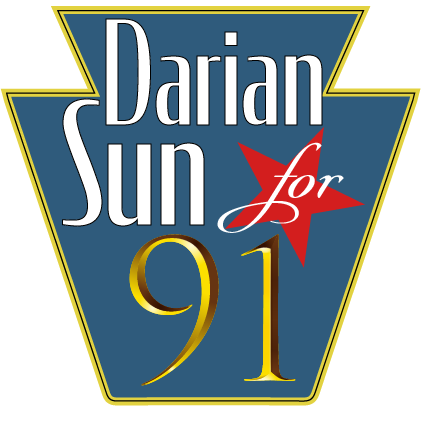 Campaign logo for Darian Sun for 91 with a star and stylized text.
