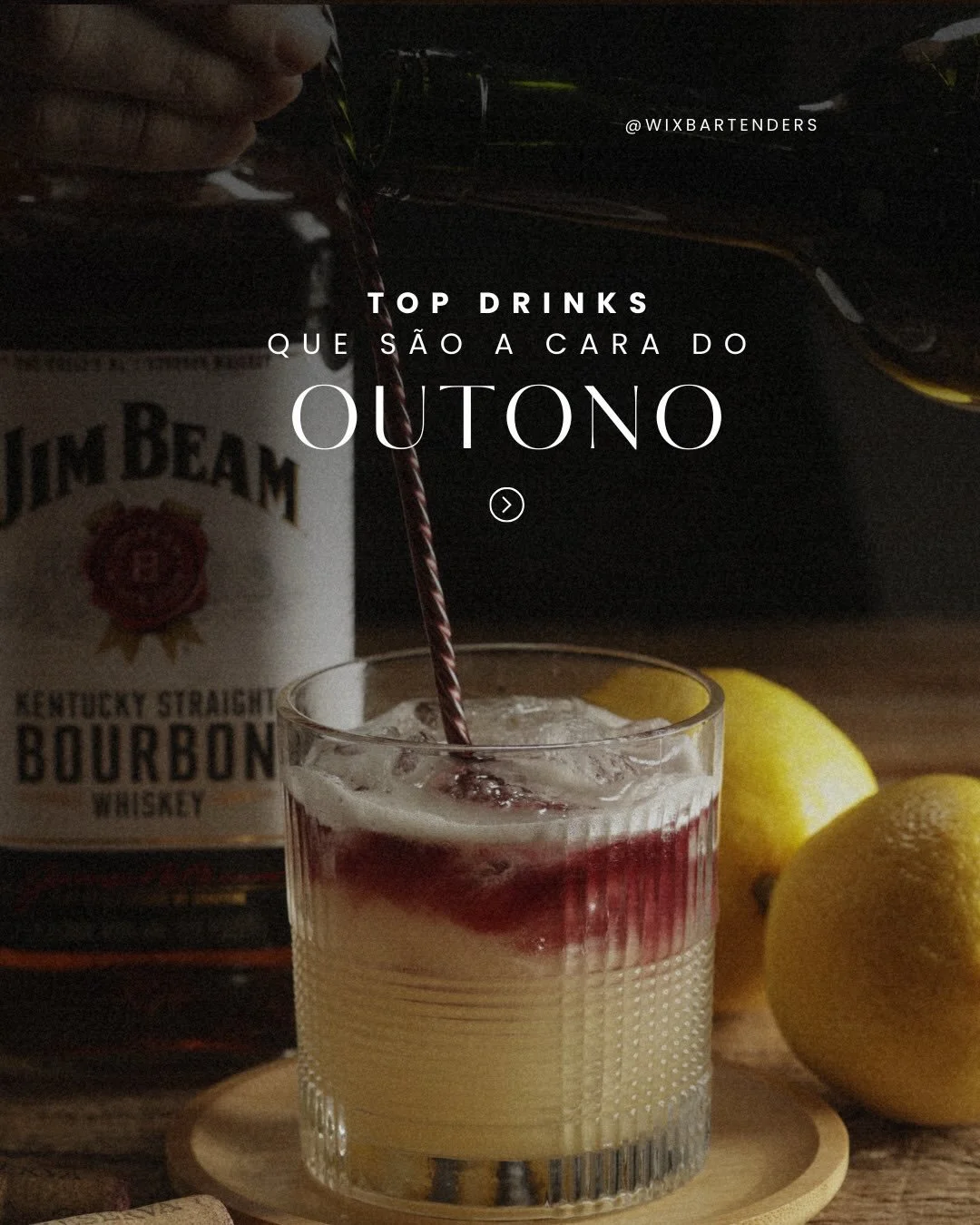 Com a chegada do outono, os sabores ganham mais profundidade, aroma e intensidade. 🍂

&Eacute; a esta&ccedil;&atilde;o dos drinks mais encorpados, com notas c&iacute;tricas equilibradas, especiarias e toques mais quentes, perfeitos para criar experi
