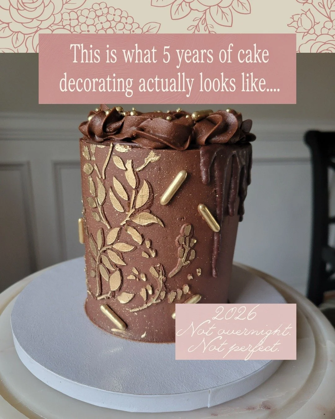 2021 &rarr; 2025 &rarr; 2026 🔥🔥🔥
Not perfect. Not pretty. Not overnight.

This is what progress actually looks like.

The first cake?
Thick, clumpy drips. No control.

A few years later?
Better&hellip; but still inconsistent. Still frustrating.

N