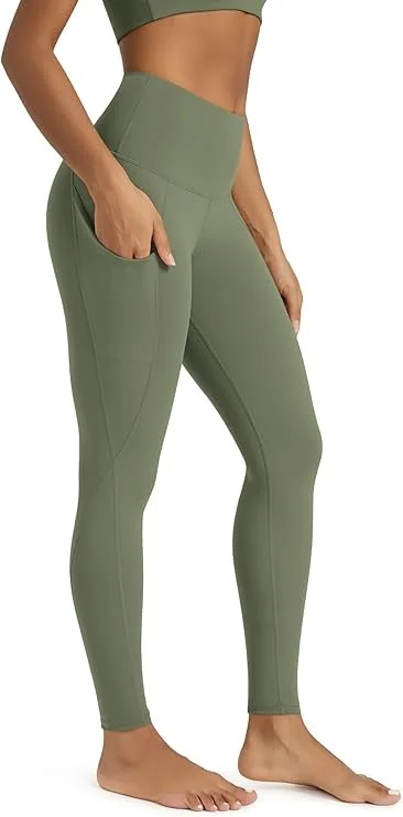 ODODOS Women's High Waisted Yoga Leggings with Pockets, Tummy Control