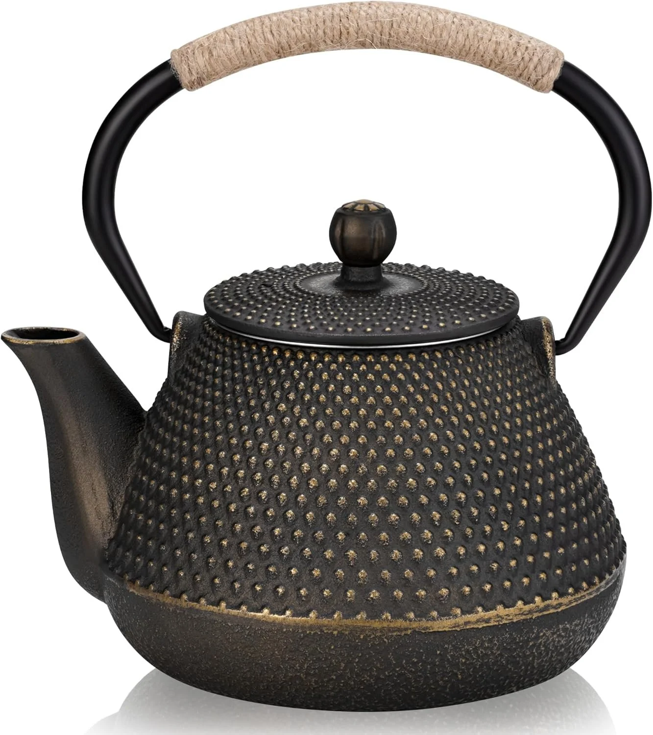 DRNKNSTX 32oz Cast Iron Tea pot