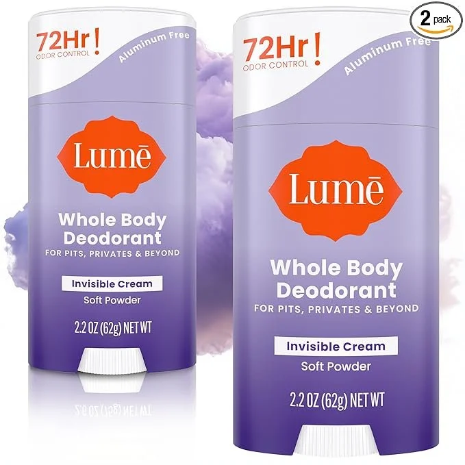 Lume Whole Body Deodorant - Invisible Cream Stick 