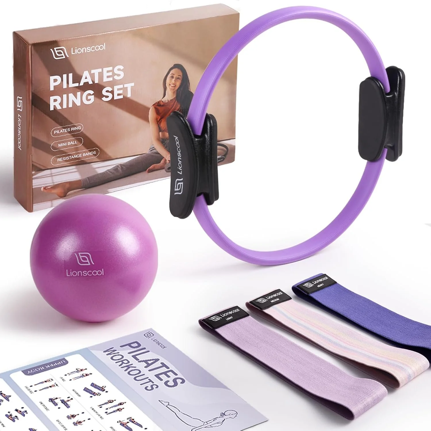 LIONSCOOL Pilates Ring Set 
