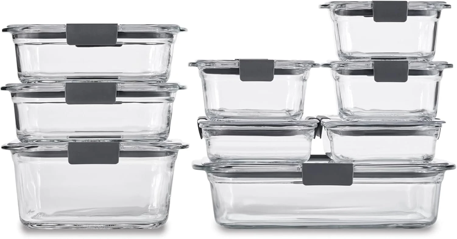 
Rubbermaid Brilliance Glass Food Storage Containers