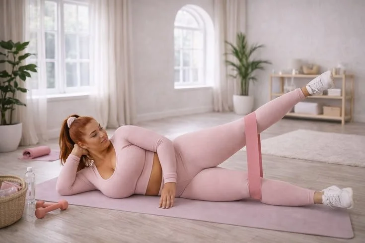 Side Lying Band Leg Lift for Strong, Balanced Lower Body Strength