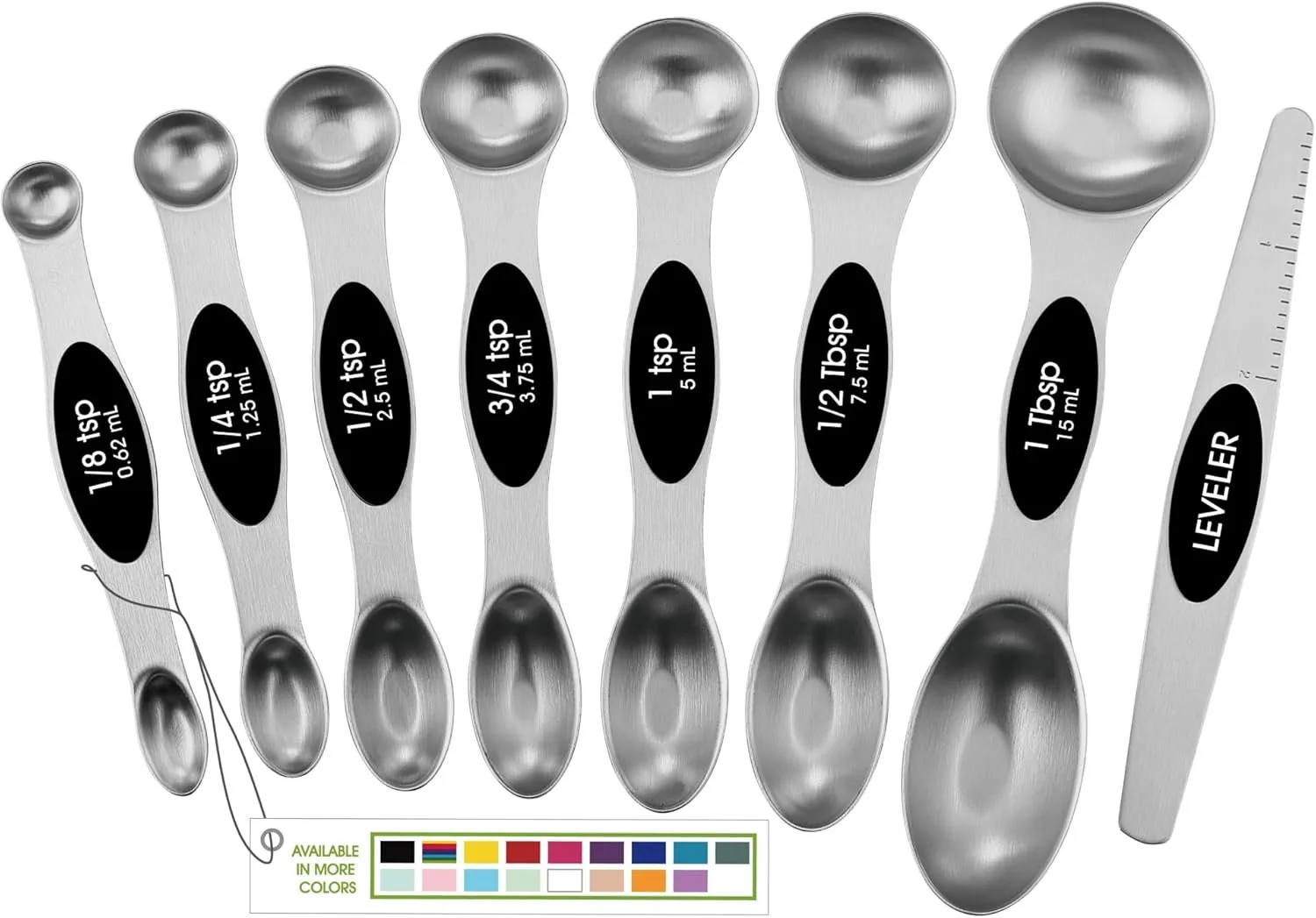 Spring Chef Stainless Steel Magnetic Measuring Spoons Set