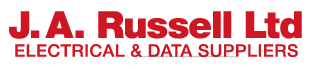 J. A. Russell Ltd electrical and data supplies logo in red and black text.